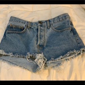 brandy melville denim shorts